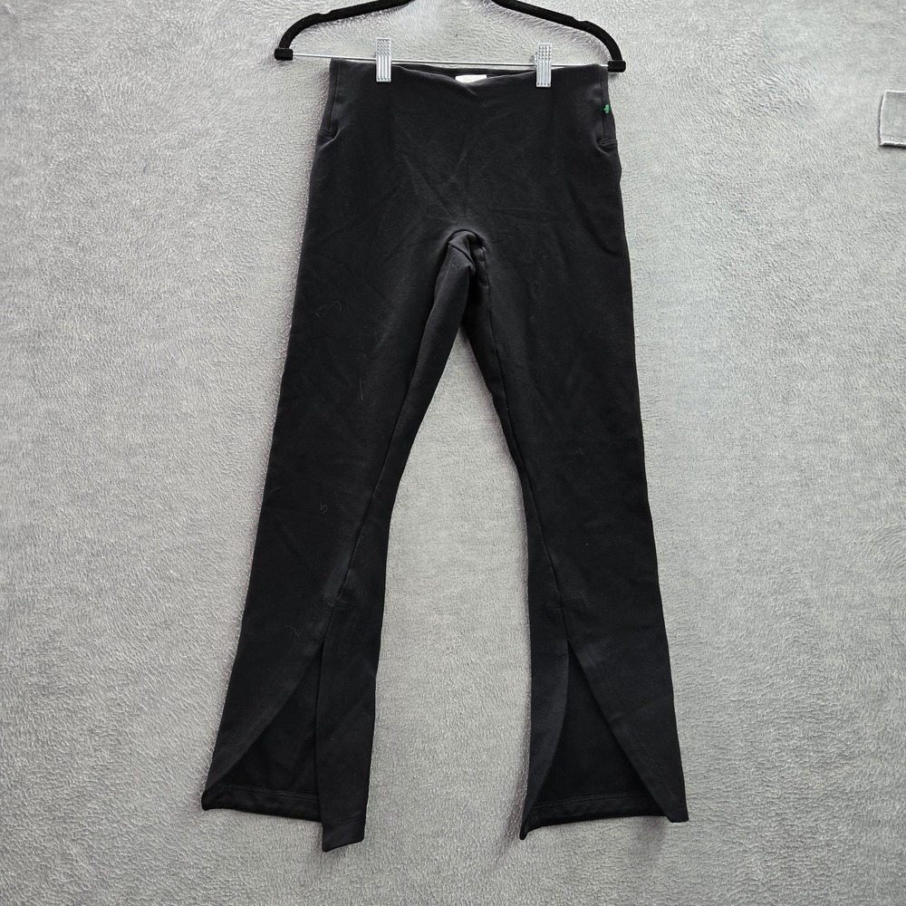 Spanx Women Pants S PETITE Black Perfect Front Slit 26"